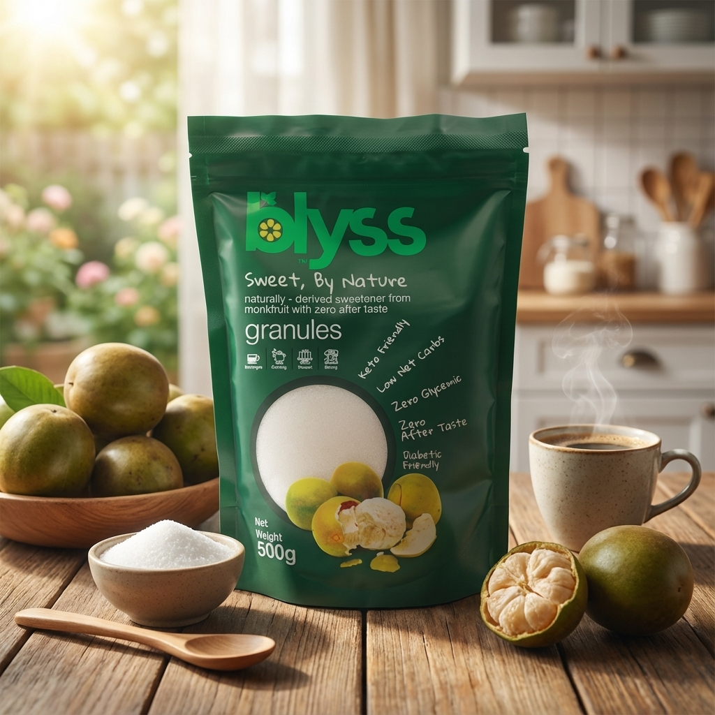 Blyss Monkfruit Sweetener in a natural setting