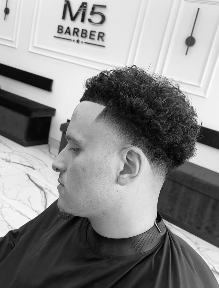 Curly Taper Fade