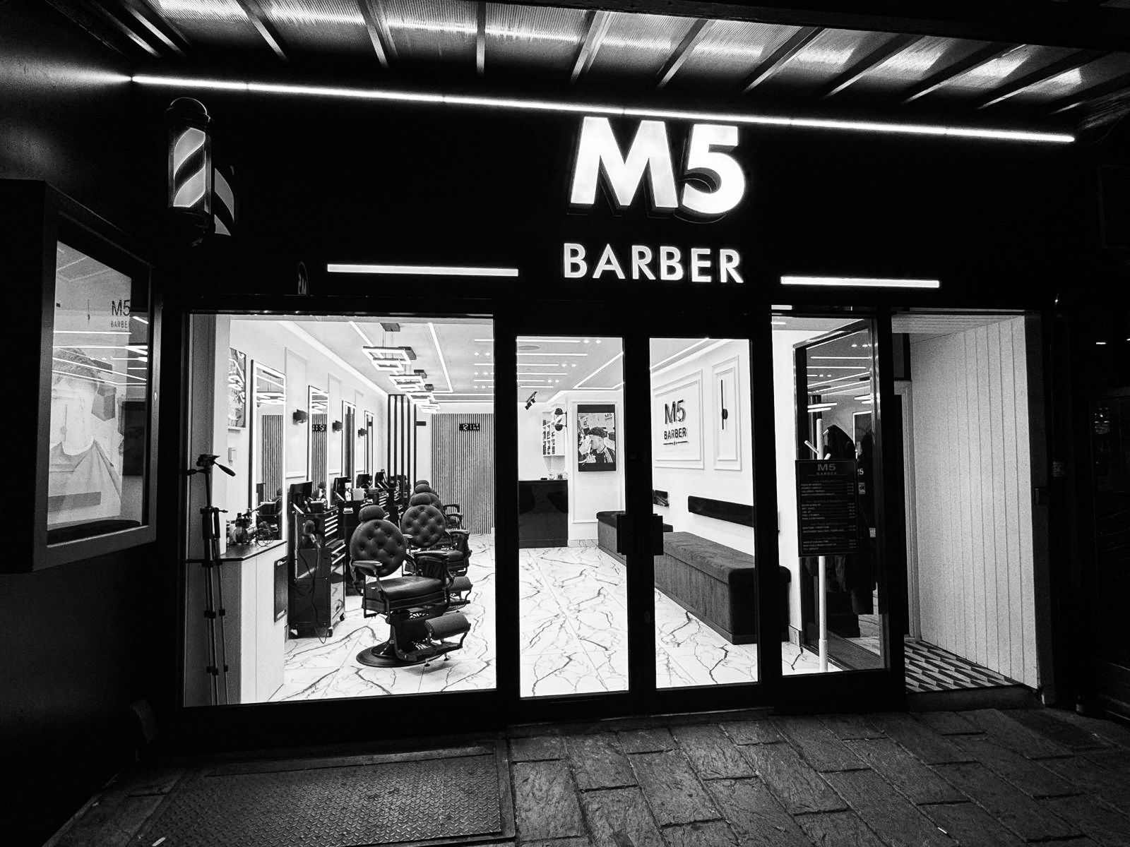 M5 Barber Storefront