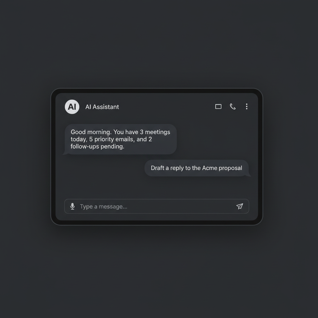 Valra AI WhatsApp assistant chat