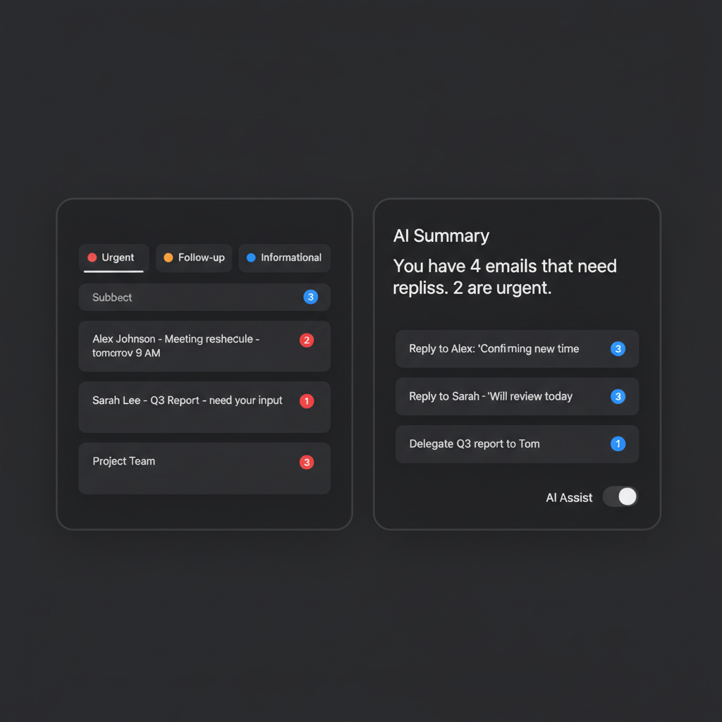 Valra AI email management dashboard