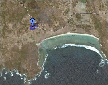 Satellite view of property location