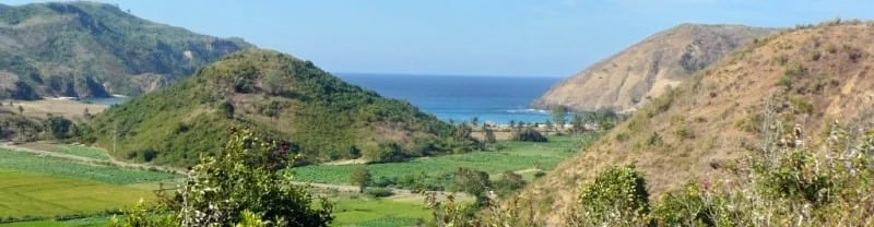 Panoramic view of the coastline