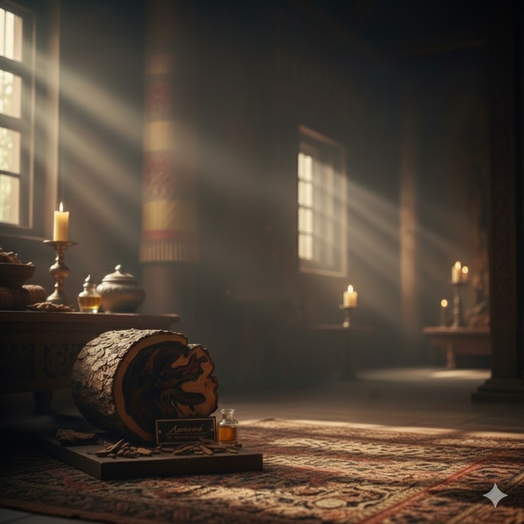 침향의 전통적인 분위기를 담은 이미지