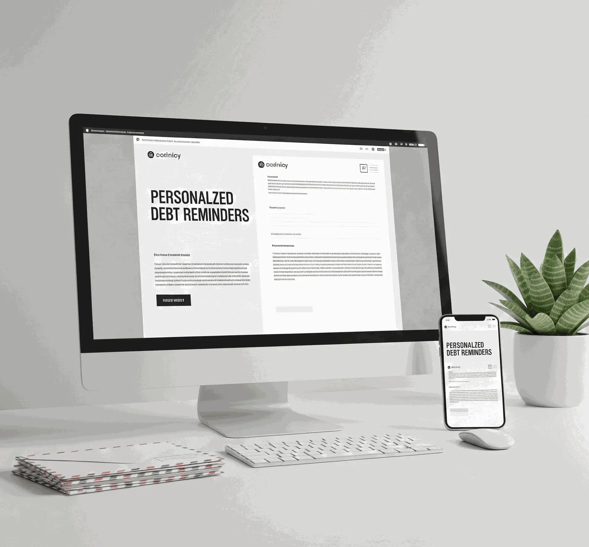 Interface de relances personnalisées sur ordinateur et mobile