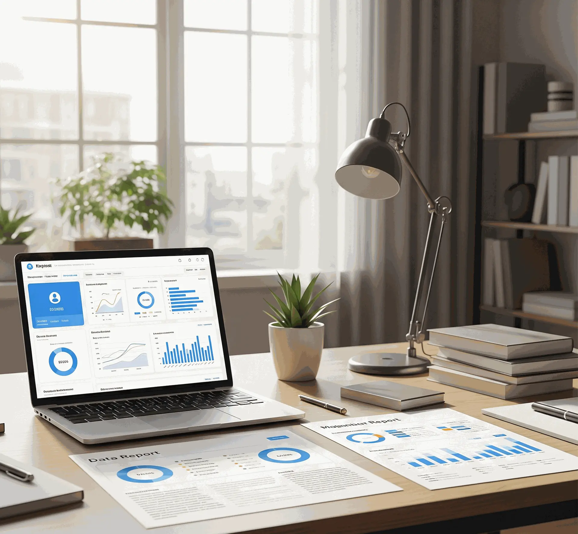 Tableau de bord avec graphiques et analytics pour le suivi des dossiers