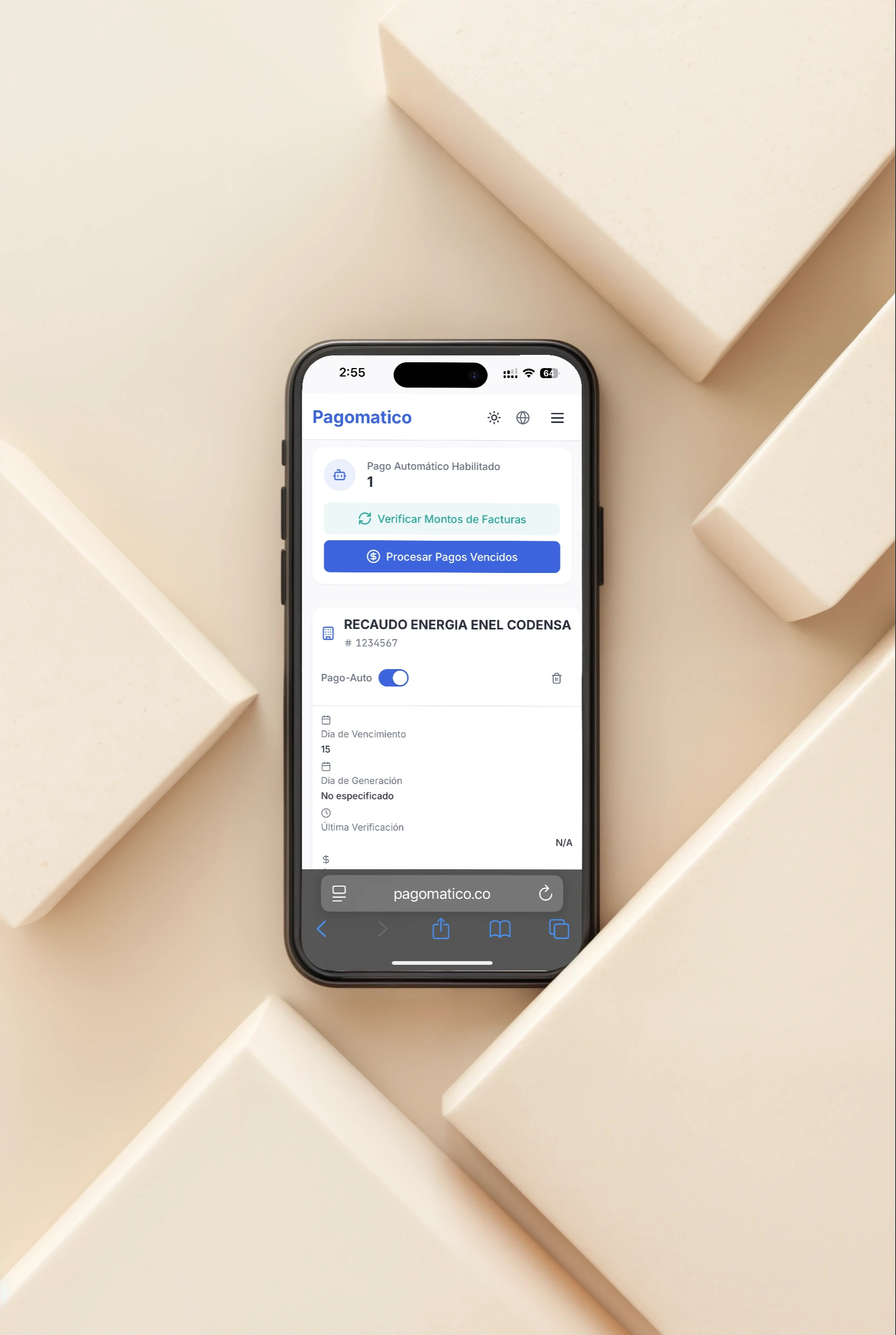 Pagomatico mockup