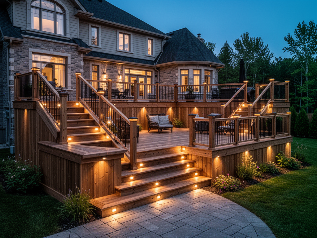 Composite - Patio multi-niveaux
