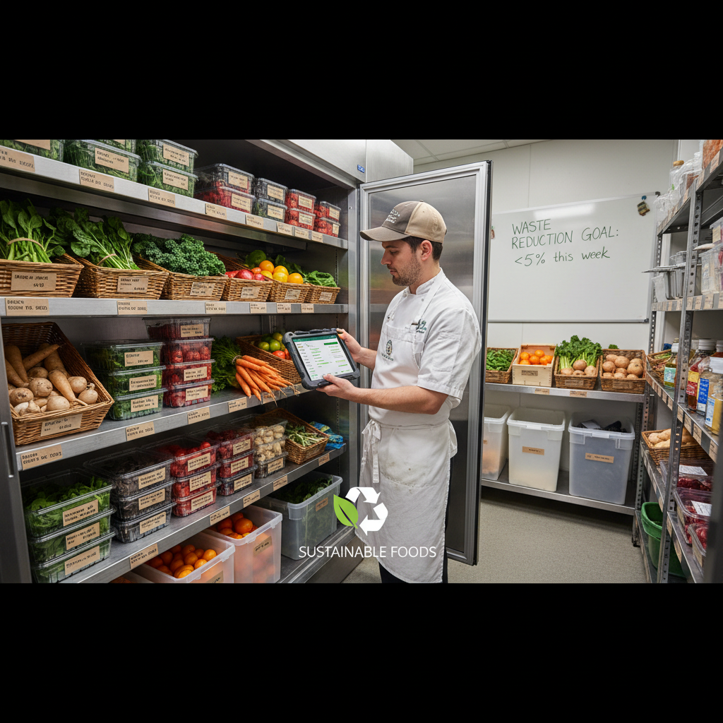Illustration pour Réduire le gaspillage alimentaire grâce à un meilleur suivi des stocks