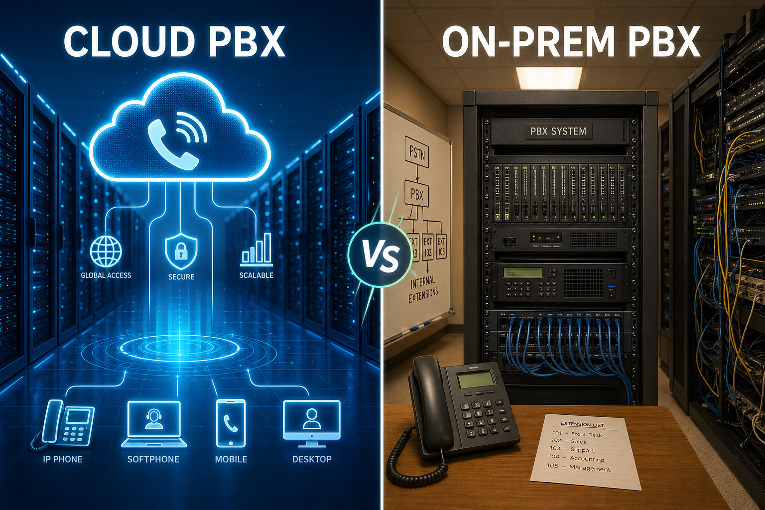Cloud PBX vs On-Prem PBX: Which One Saves More Money?