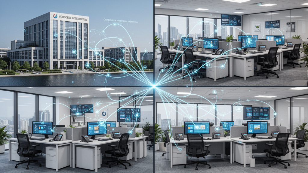 Multi-Location Business Phone Systems with Centralized Call Routing