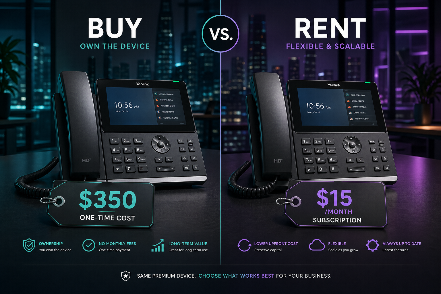 Business Phone Rental vs Purchase: A Complete Cost Comparison