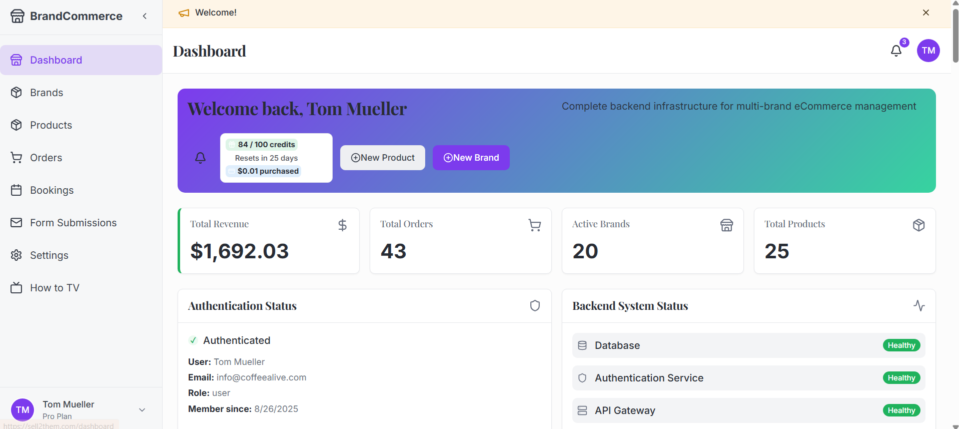 Multi Brand eCommerce Management Platform