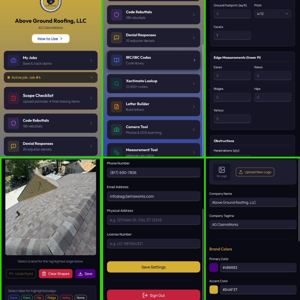 AG ClaimsWorks Field Supplement Tool