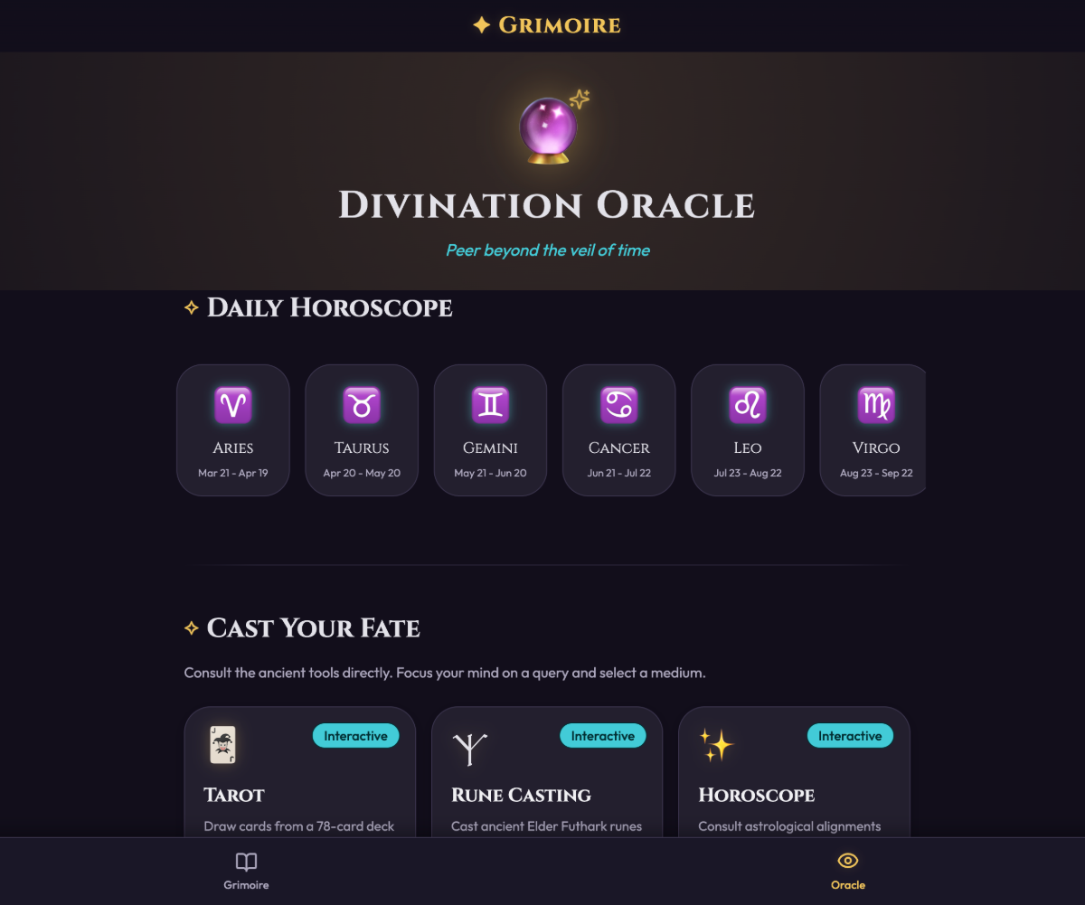 Digital Grimoire Planner