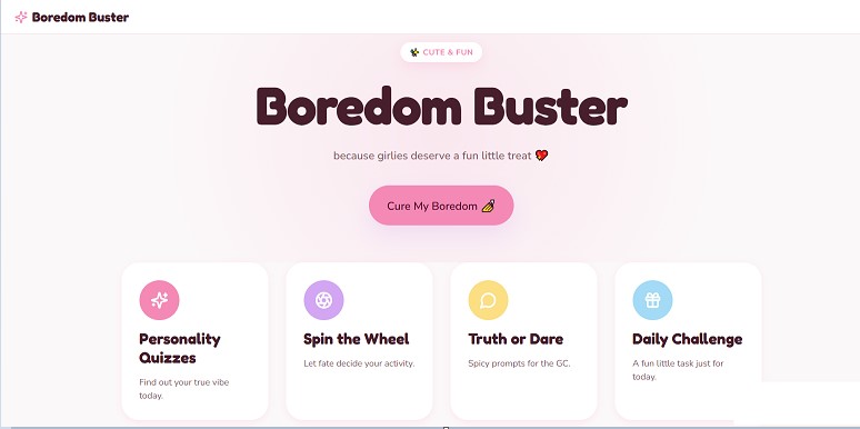 Girlie Boredom Buster