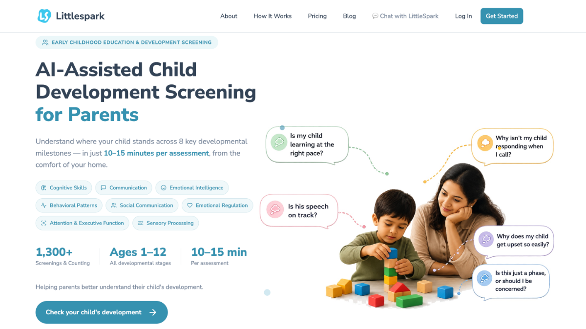 LittleSpark – Early Child Development Insights for Parents