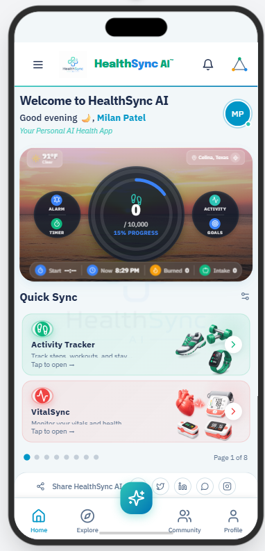 HealthSync AI α