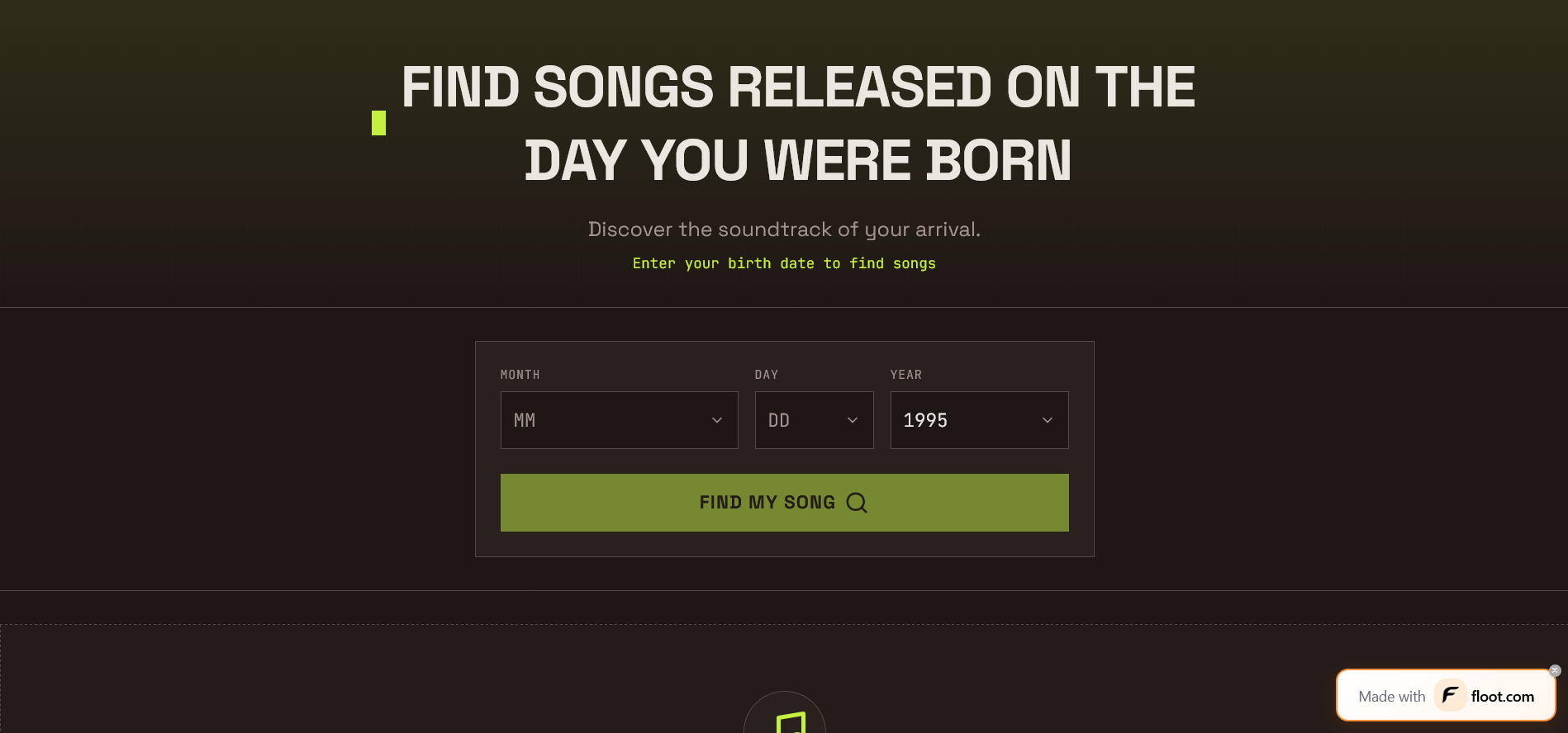 Birthday Song Release Matcher