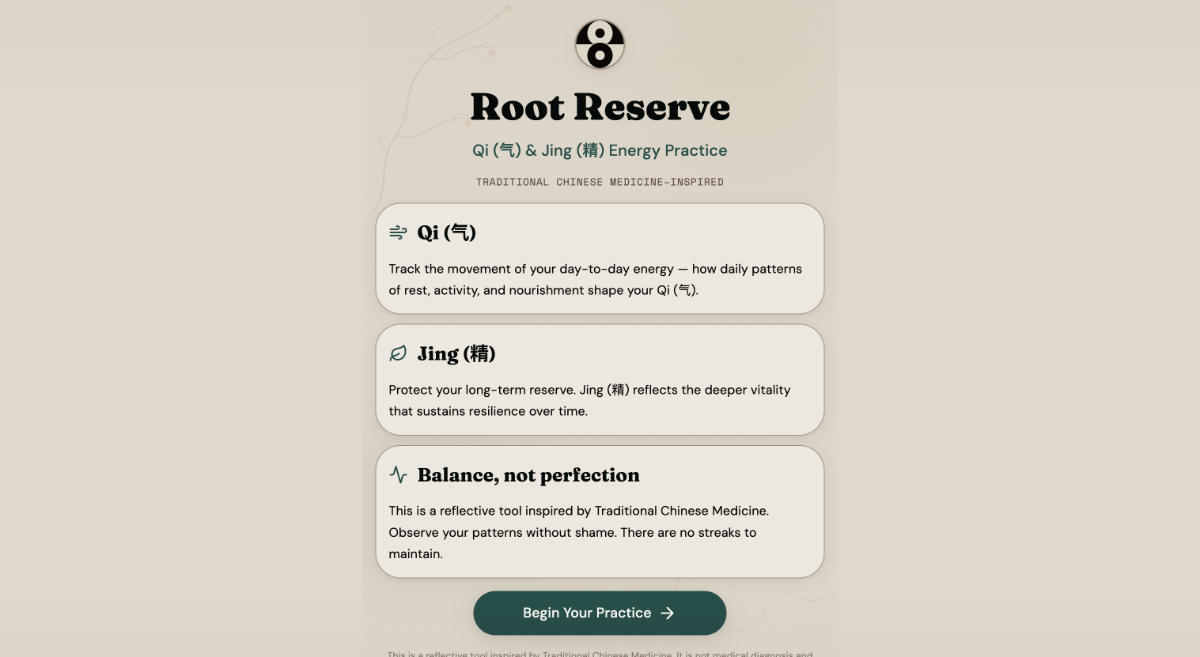 Root Reserve Energy Tracker